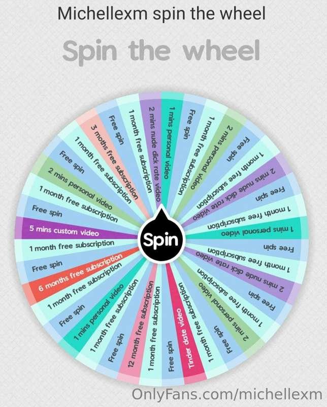 💖Win 12 months FREE subscription💖

Playing spin the wheel in..