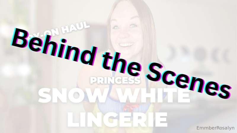 Behind the Scenes | Princess Snow White Lingerie try-on haul..