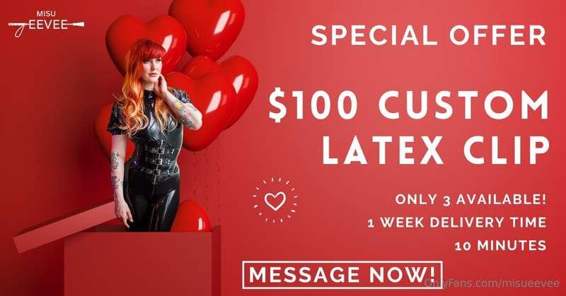 Always wanted a custom latex clip from me? Now's your chance..