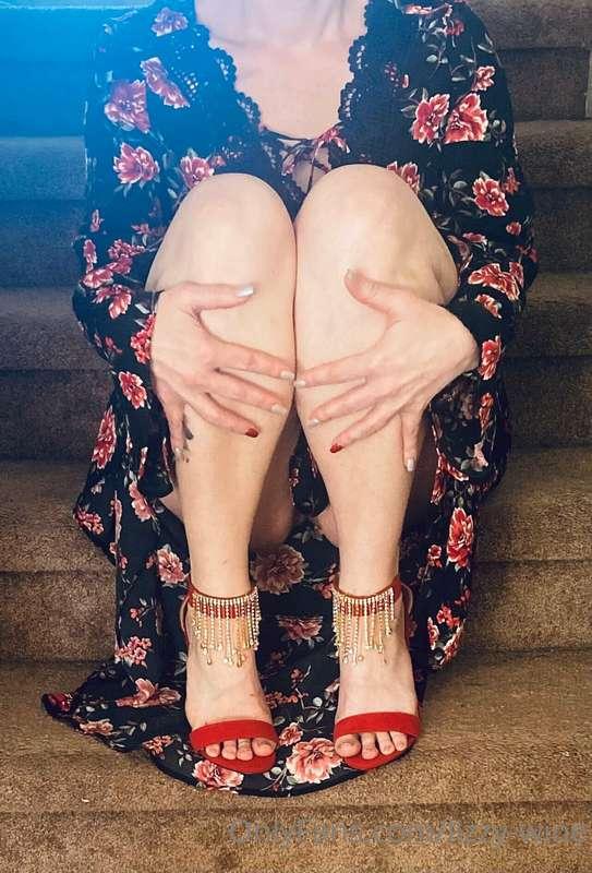 I love my red shoes. Red is my favorite color….I love to sho..