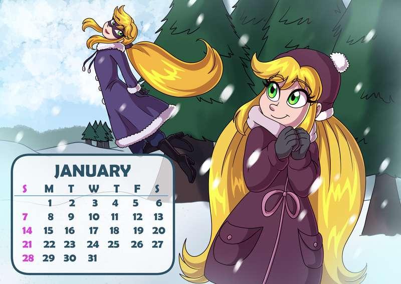 Shizen Calendar (JANUARY) (HD + PDF)