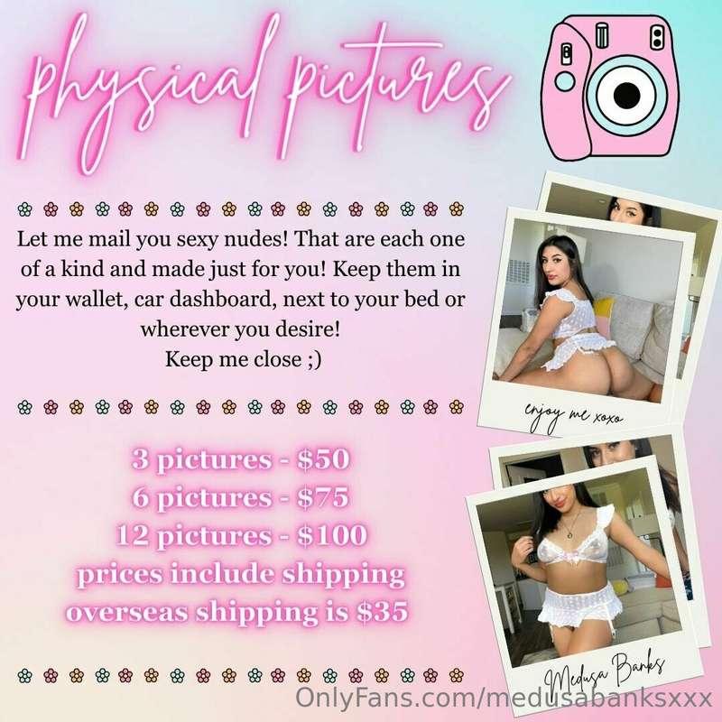 Want polaroid pics sent to you?😋 I love sending these physic..