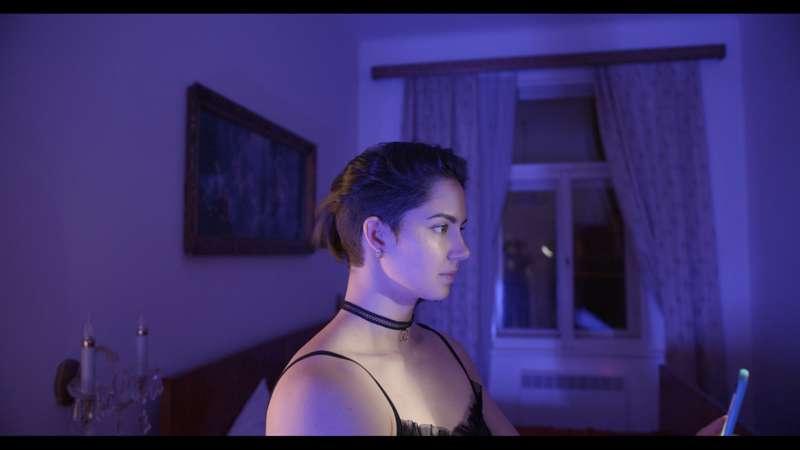 Neon shots from the video