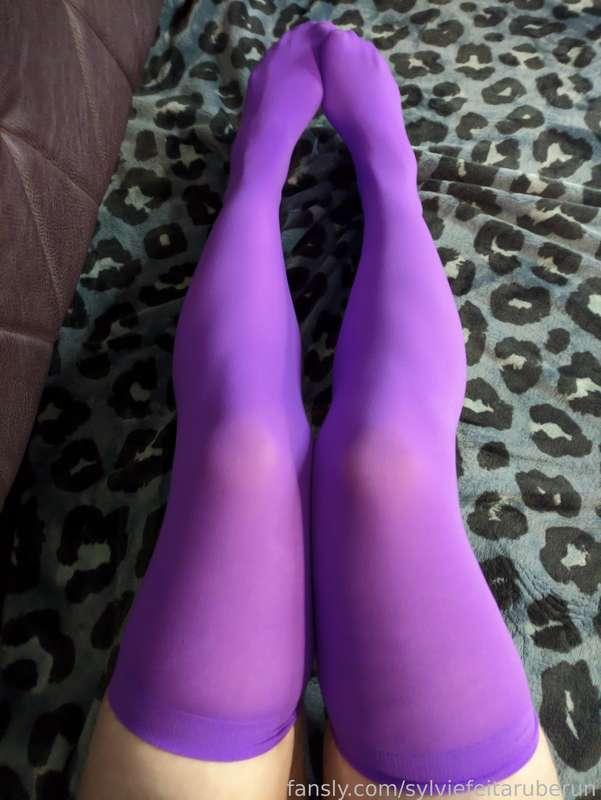 #cute #purple #stockings #sfw #hosiery 