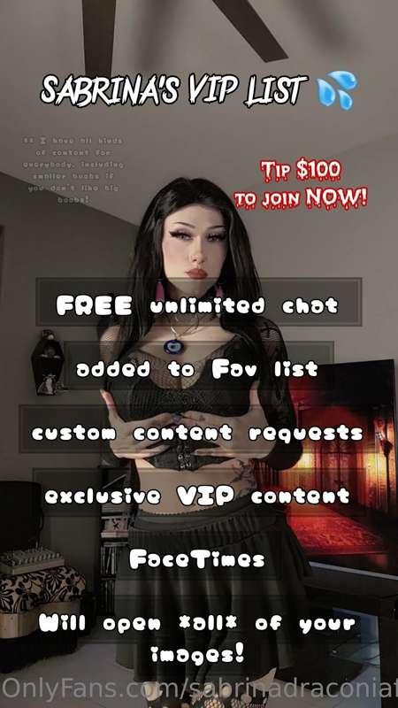 Get added to my VIP list! 🥳💘