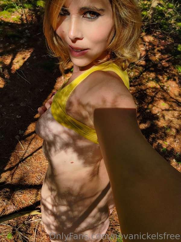 A perfect day to get naked in the woods and truly experience..