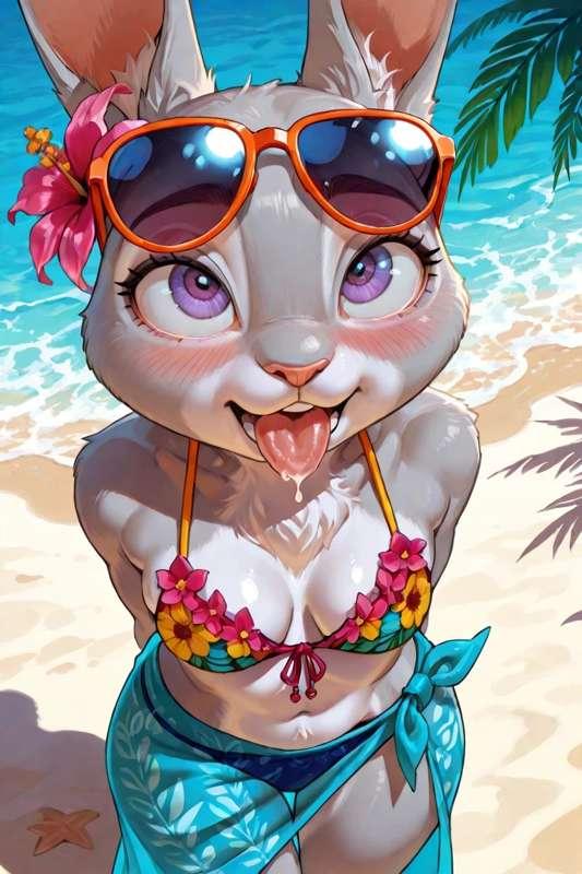 Beach bunny ahegao 