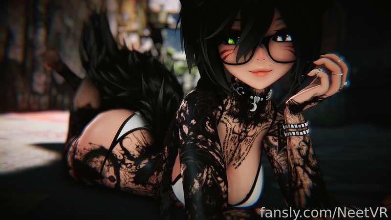 Love taking nude pictures of myself out in public &lt;3

#vr #hentai #anime #goth #emo #boobs #tattoos
