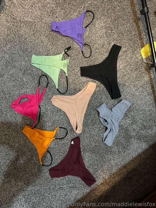 Worn for a day and freshly cummed in…DM me if you are intere..