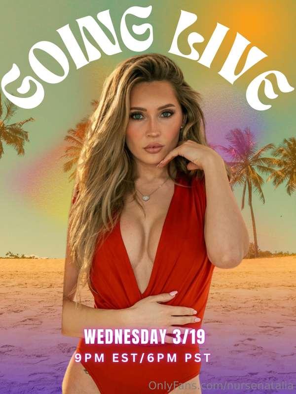 Who will I see on my live tonight? 😍