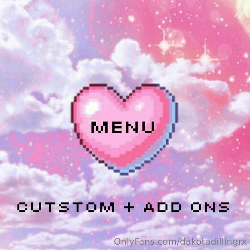 menu for customs and requests ❀

* https://www.onlyfans.com/..