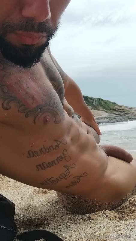 relaxing on the beach 🔥