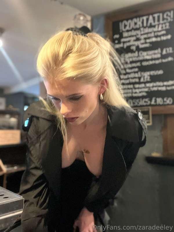 Just pulling pints 