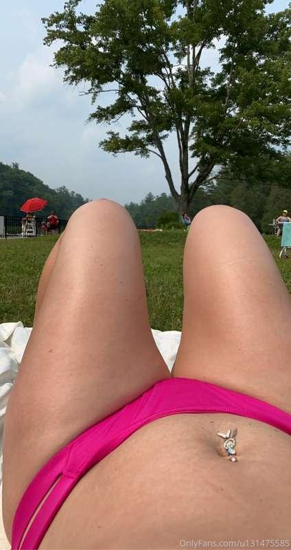 What would you do if you came across me at a park tanning?? ..