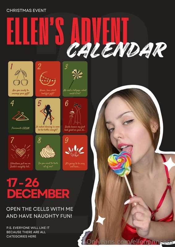 𝐄𝐋𝐋𝐄𝐍 𝐀𝐃𝐕𝐄𝐍𝐓 𝐂𝐀𝐋𝐄𝐍𝐃𝐀𝐑🧑‍🎄HO HO HOT holidays with me! 🌲 Let's ..