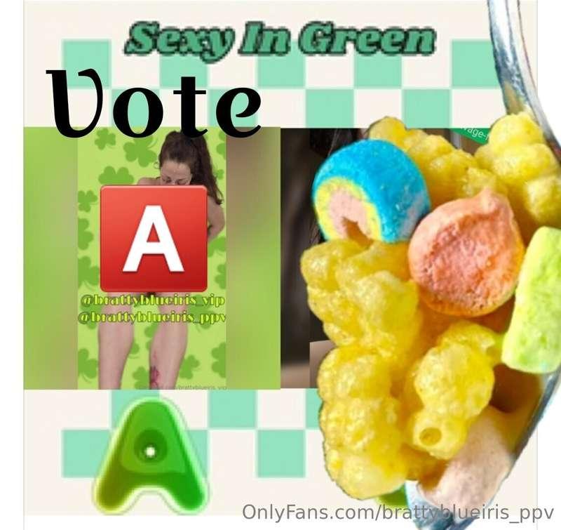 Vote 🅰️ 🍀 Sexy in Green 🍀 Cum see how sexy I am 💋 
https://o..