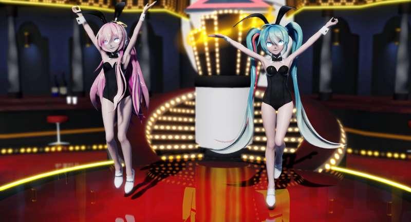 FullHD【MMD R-18】 Viva Happy - Miku & Luka 