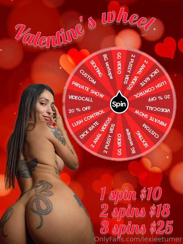 VALENTINE'S WHEEL 💌♥️For my sweet loves, let's play in the l..