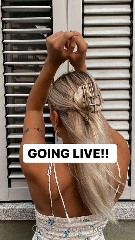 GOING LIVE @ 10pm TONIGHT! On my main page 
@hale_kenzie 😈 N..