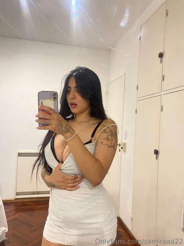 How do you think my white dress would look better with nothi..