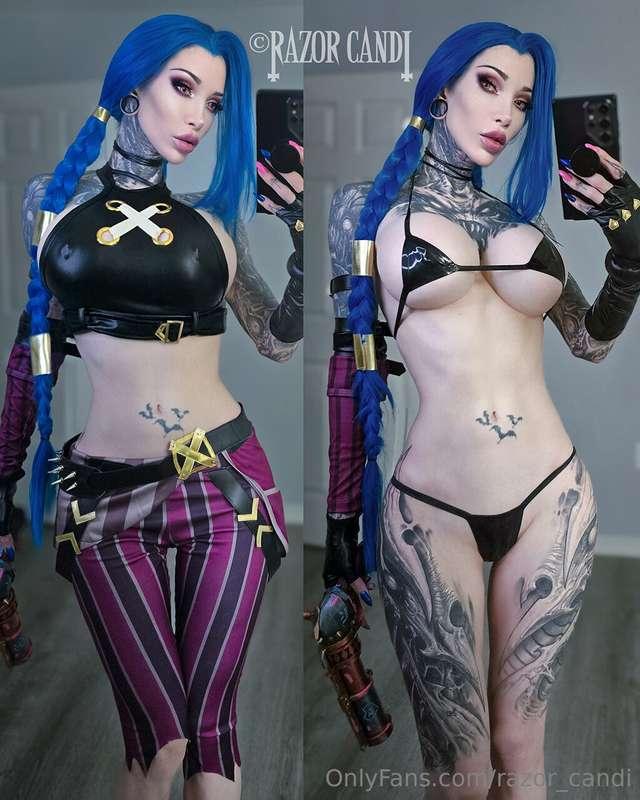 Jinx selfie version!unlock to see the topless/nude version o..