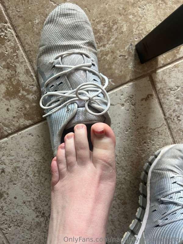 Item of the day Today’s item is my sweaty worn gym shoes. Th..