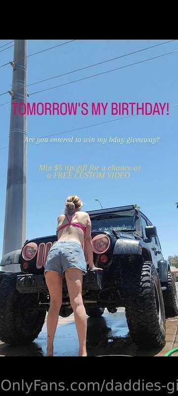 Last night to enter my bday give away