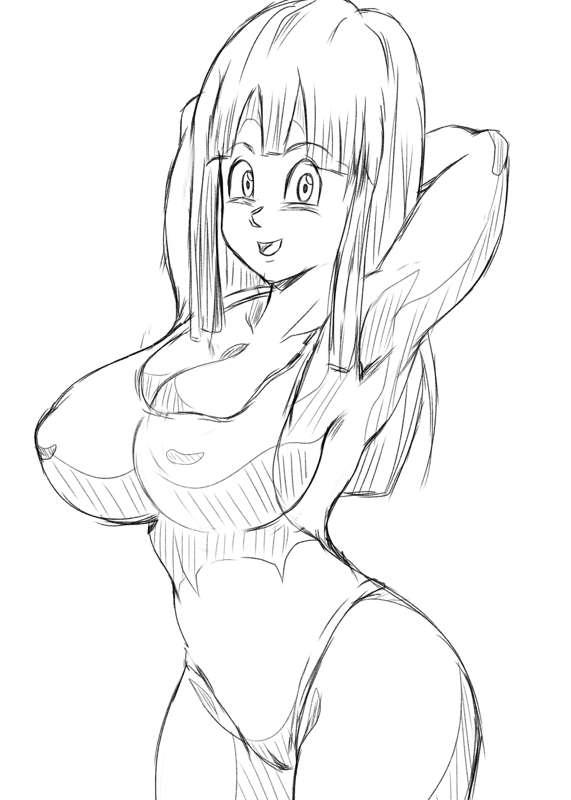 Maron Sketch Dragon ball