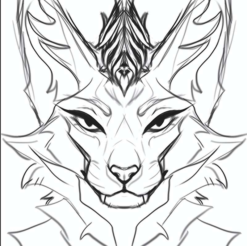 Symmetrical headshot (WIP)