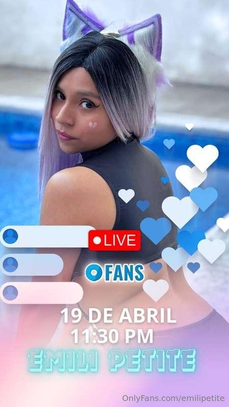 Patatas no te pierdas mi live este sábado 19 de abril a las ..