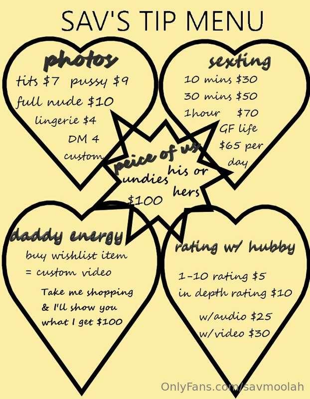 Tip menu for the big boys ;)