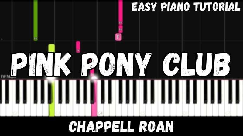 Easy MIDI - Chappell Roan - Pink Pony Club (Atlantic Notes Arrangement + Tempo + Colors + Key)