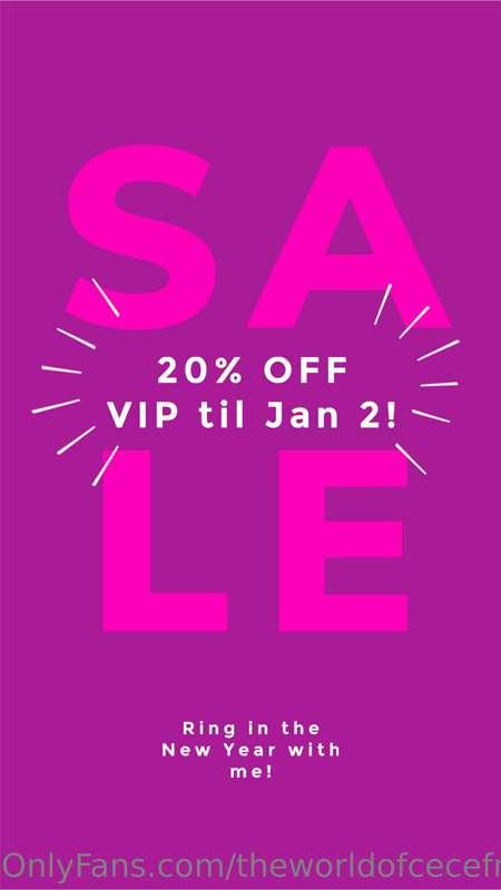 We did it! 20% off @theworldofcece 🥰