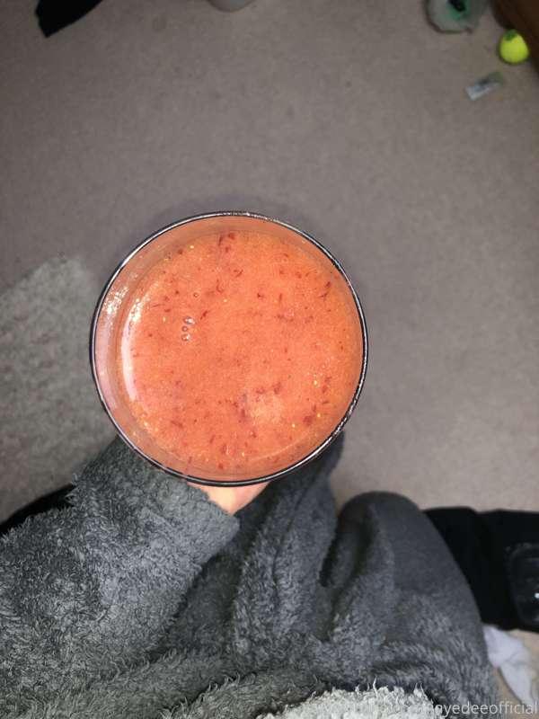 Smoothie of the day!

Nectarine, Apple, Strawberry, Grapes a..