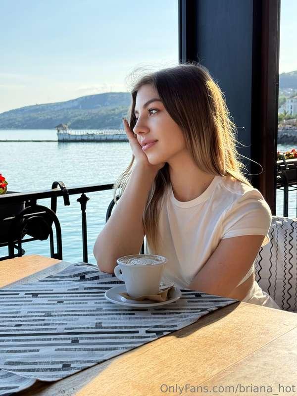 I'm sitting in a cafe, watching people and writing this post..