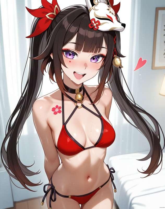 [REQUEST] Sparkle from Honkai:Star Rail (skinny, nude, posing, foot fetish) pt. 1
