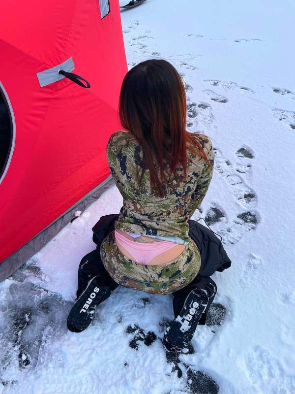 Alright guys! Rate my ice fishing setup 💕