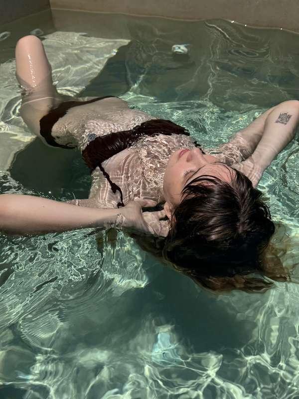 As I immerse myself in the water, I feel every muscle relax,..