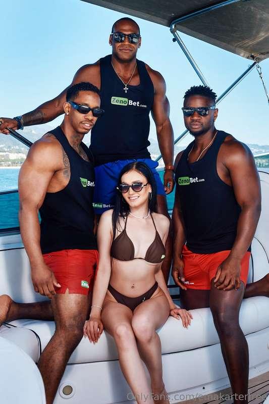 Three BBC , sun kissed and shirtless on a private yacht .. a..