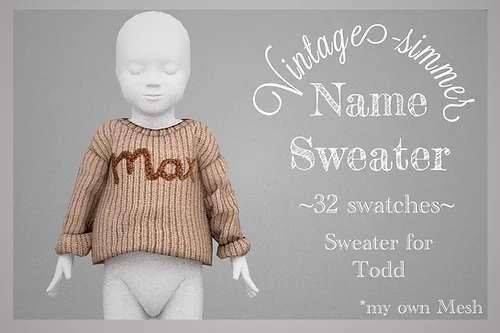 ˗ˏˋName Sweater ˎˊ˗ Public realase: January 28