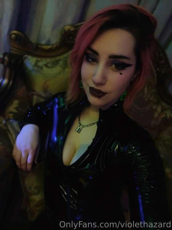 Out here, looking a little evil, ready to flog you till you ..