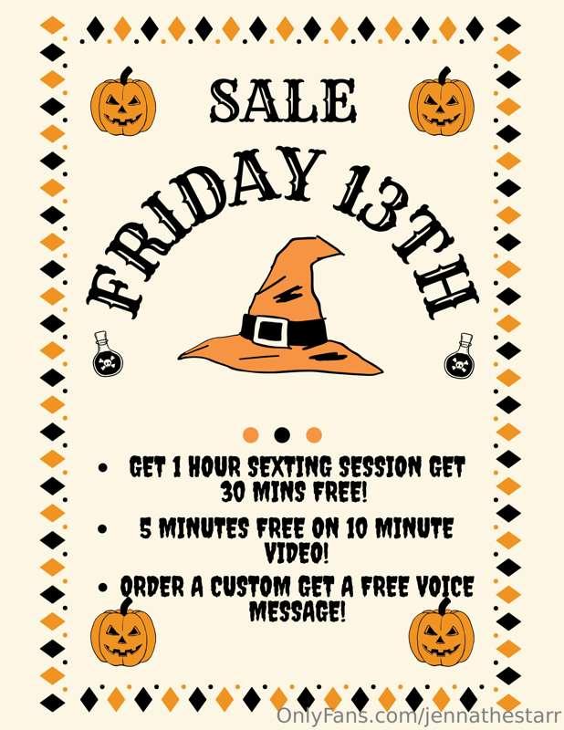# Friday the 13th Sale! 

Only offering this to my VIP Membe..