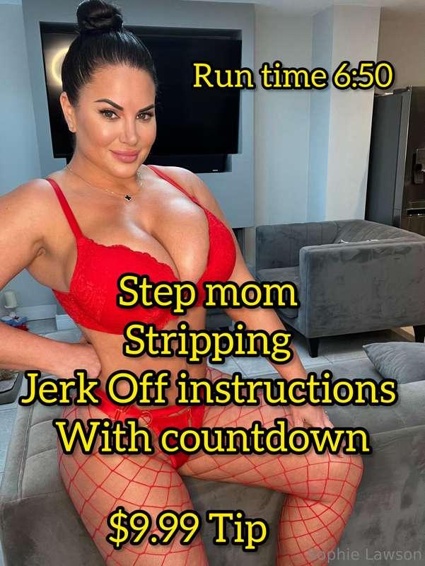 Step Mom Stripping Movie 🎥 with Jerk Off Instructions 🥰 coun..