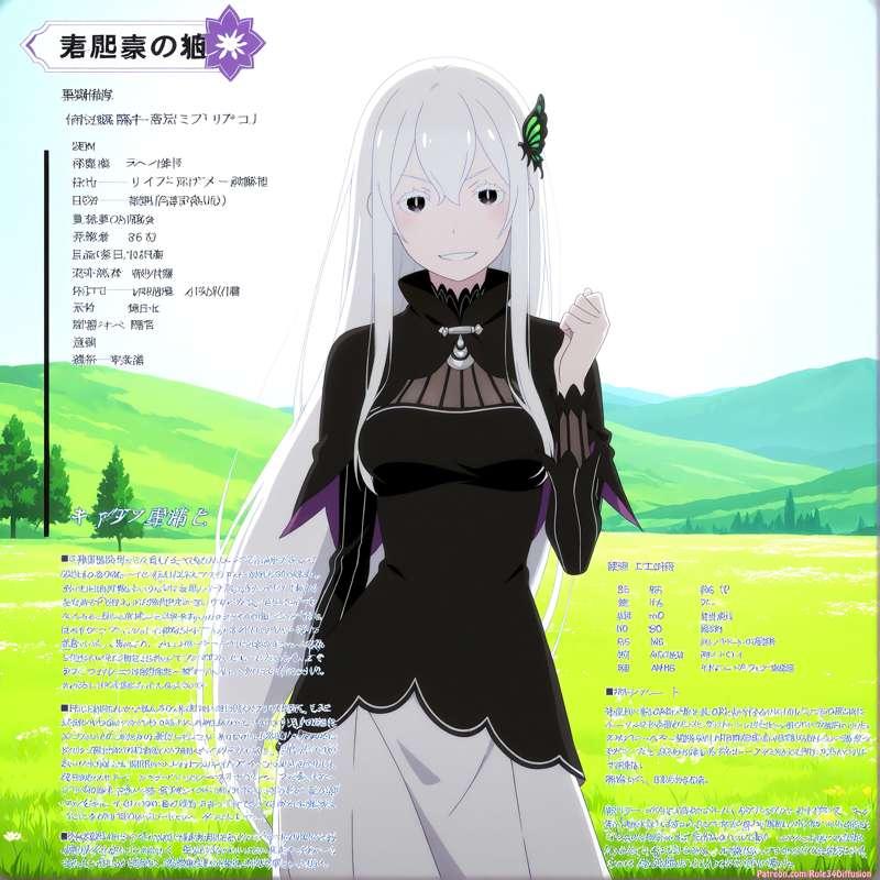 Echidna of ReZero Sexy Poses [Gen 2.5]