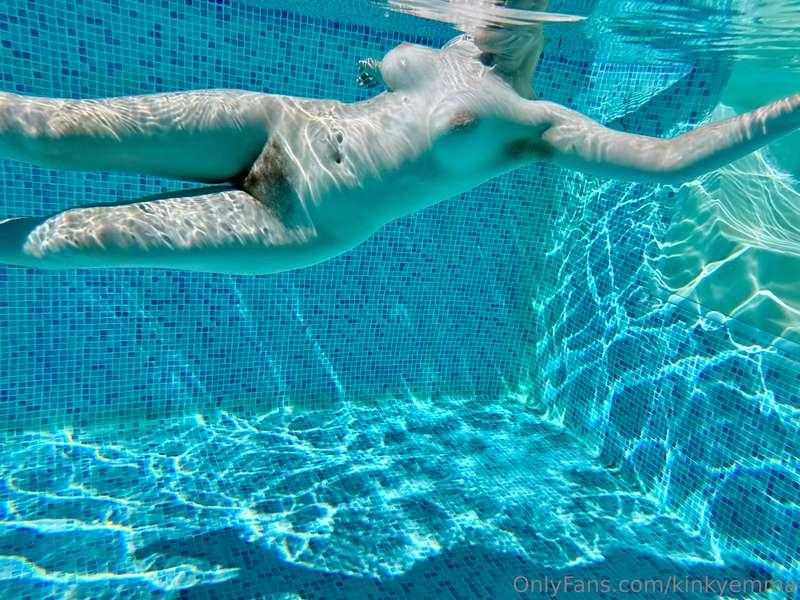 Feels so good with the water against my body!