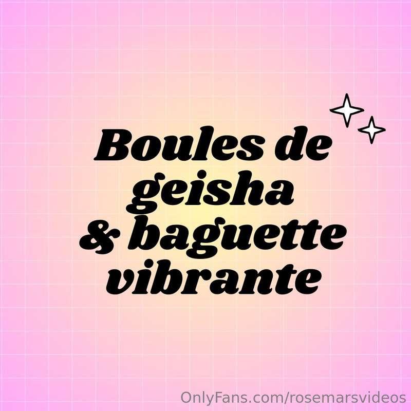 Je m'insère des boules de geisha avant de me faire vibrer le..