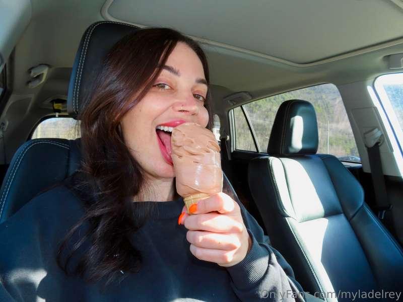 Savoring every lick of this ice cream just like I'd savor a ..