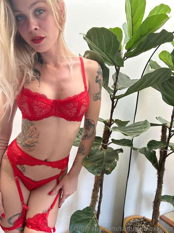 Lady in red for Christmas? I think you're going to put me on..