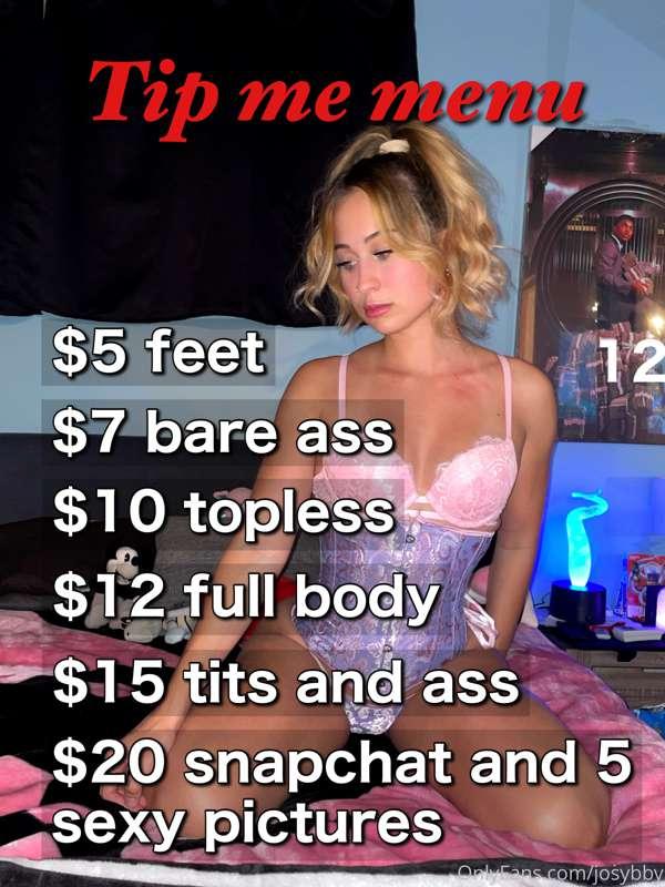 i just made my own tip in menu🙈 if you’re interested in thes..