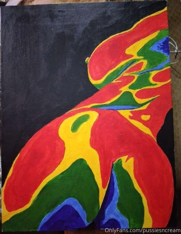 Got a paint set, this is my first painting ever!! Tell me wh..